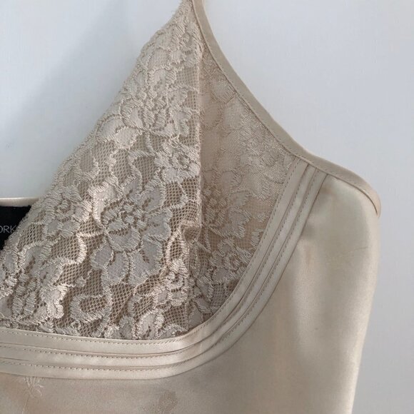 Vintage Jones of New York Nightgown Negligee Size Large Ivory Excellent - Picture 5 of 7